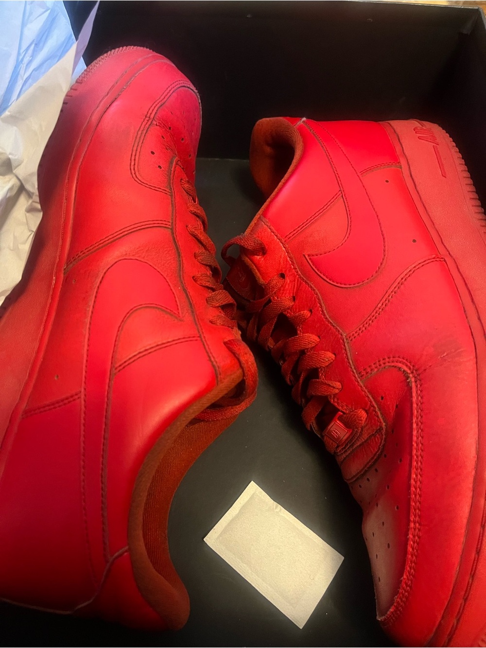 Nike Men's Red Air Force Ones Low 07'- US Size 13 - 8.5/10 Condition